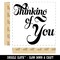 Thinking of You Elegant Text Self-Inking Rubber Stamp Ink Stamper